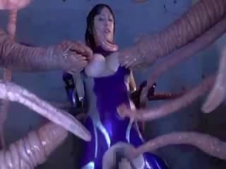 Lüstern tentakel fickt groß titty asiatisch sex klammer puppe rosa mieze